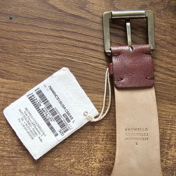 RARE!! Brunello Cucinelli Monili Corset Wide Belt, L, Espresso main image 9